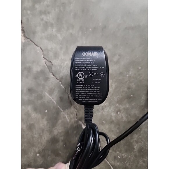 Conair Class 2 Power Supply Model YLJXA-T030150 3V DC 1500mA - Picture 3 of 8